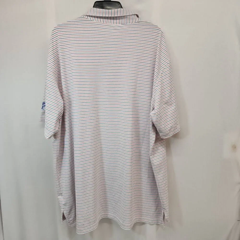 Peter Millar Summer Comfort Size XXL Fairmont Performance Jersey Golf Polo Strip